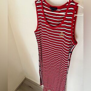 Beautiful Tommy Hilfiger summer dress with slit at the leg.